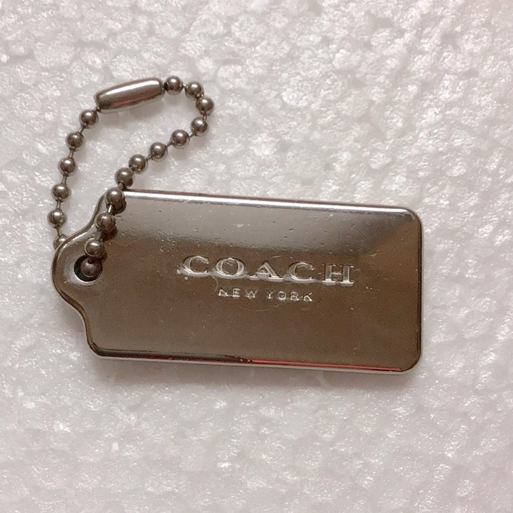 Large Silver Coach Hangtag